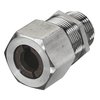 Hubbell Wiring Device-Kellems Cord Connectors, Straight Male, .50"- .63" (12.7- 15.9), Stainless Steel SHC1036SS